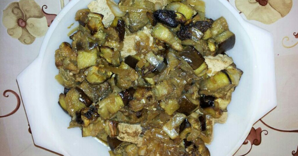 חציל וטופו ברוטב טריאקי