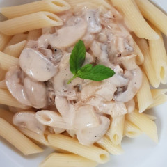 רוטב שמנת פטריות לפסטה