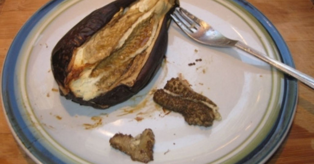 פטריות ממולאות בחציל