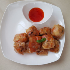 דפי אורז במילוי ירקות