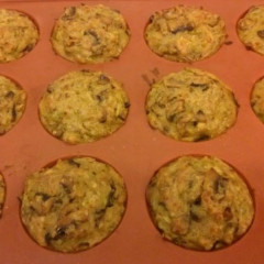 מאפינס קישואים ופטריות