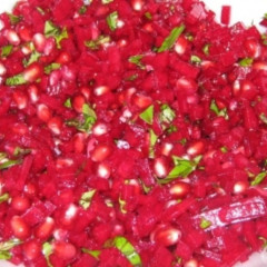 סלט סלק ורימונים