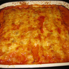 קנלוני ממולא בחצילים וגבינה מלוחה