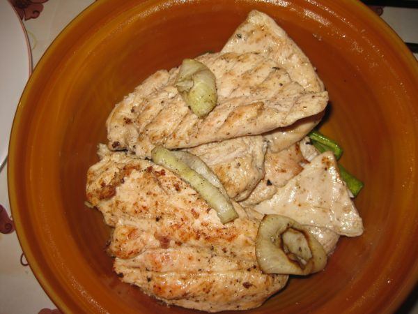 חזה עוף על האש