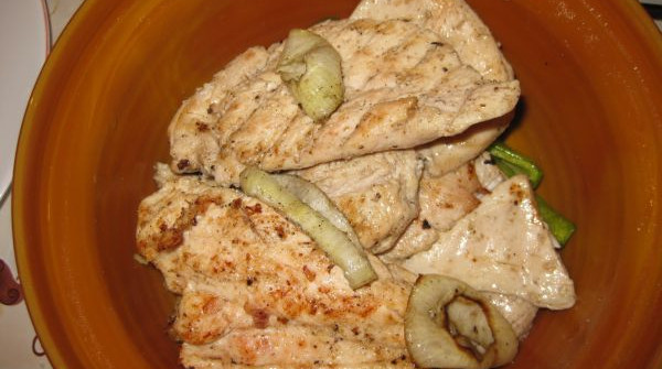 חזה עוף על האש