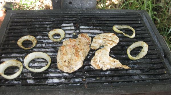 חזה עוף על האש