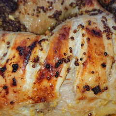 עוף עם בטטה בשום ודבש