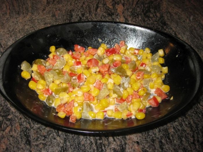 סלט תירס וגמבה