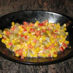 סלט תירס וגמבה