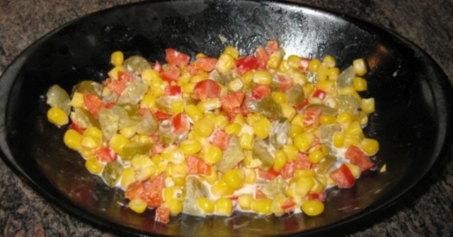 סלט תירס וגמבה