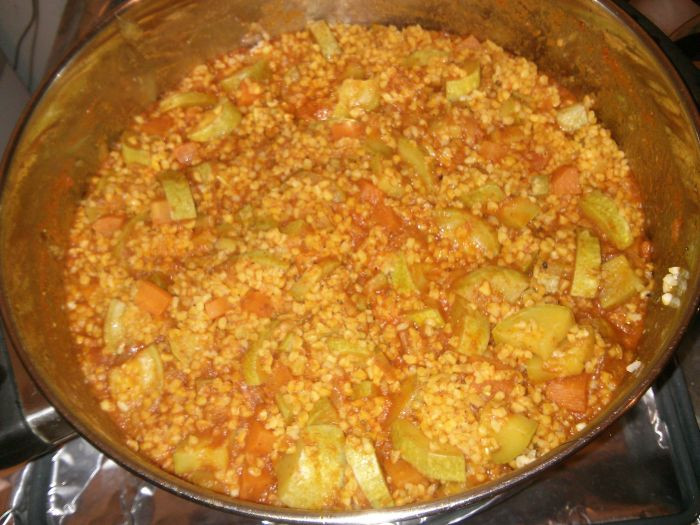 קישואים, גזר ובורגול