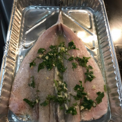 דג לברק בתנור