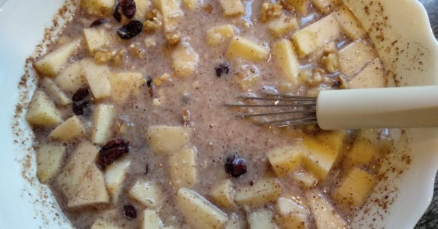 מאפינס שיבולת שועל עם בננות ותפוחים