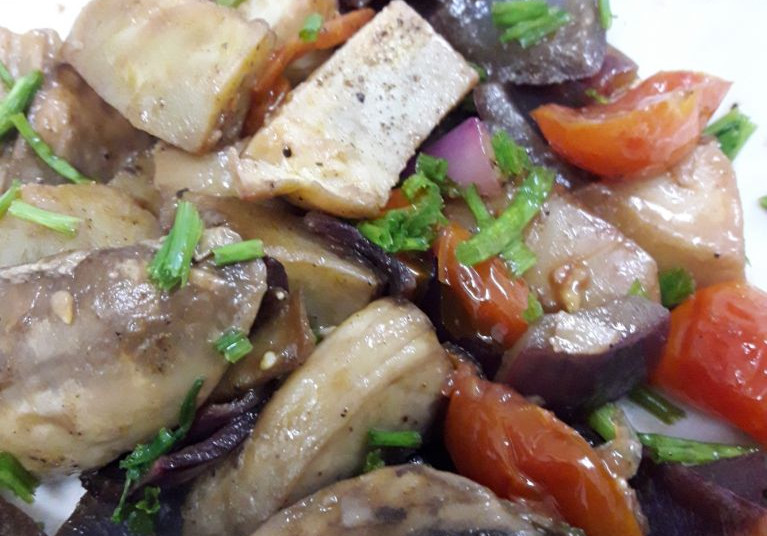 סלט ארטישוק  ופטריות