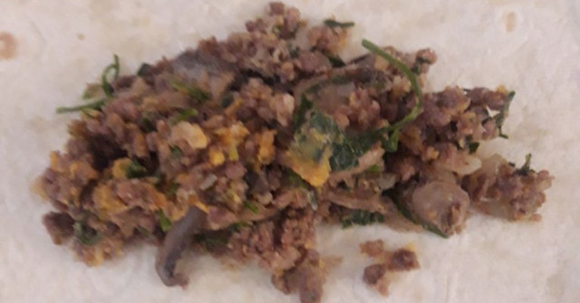 טורטיות ממלאות בפטריות ובשר