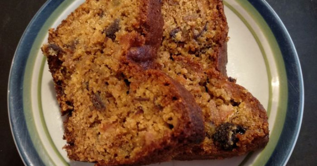 עוגת פודינג פירות יבשים