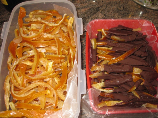 קליפות תפוז מסוכרות