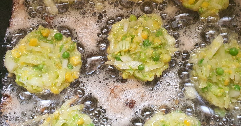 לביבות תפוחי אדמה תירס ואפונה