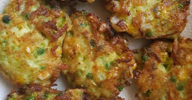 לביבות תפוחי אדמה תירס ואפונה