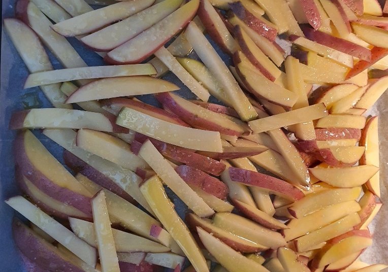 ציפס אפוי אחד אחד