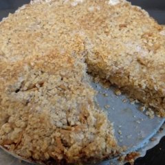 עוגת תפוחים עם שיבולת שועל