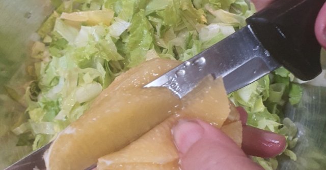 סלט חסה ותפוז