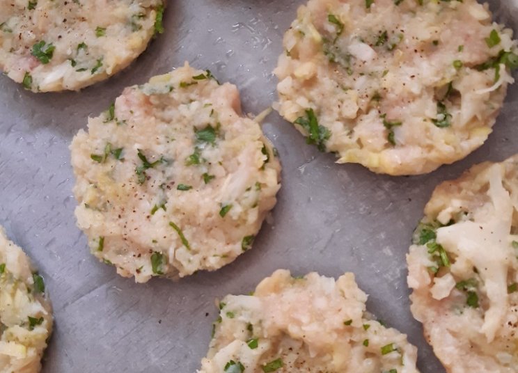 קציצות כרובית וחזה עוף