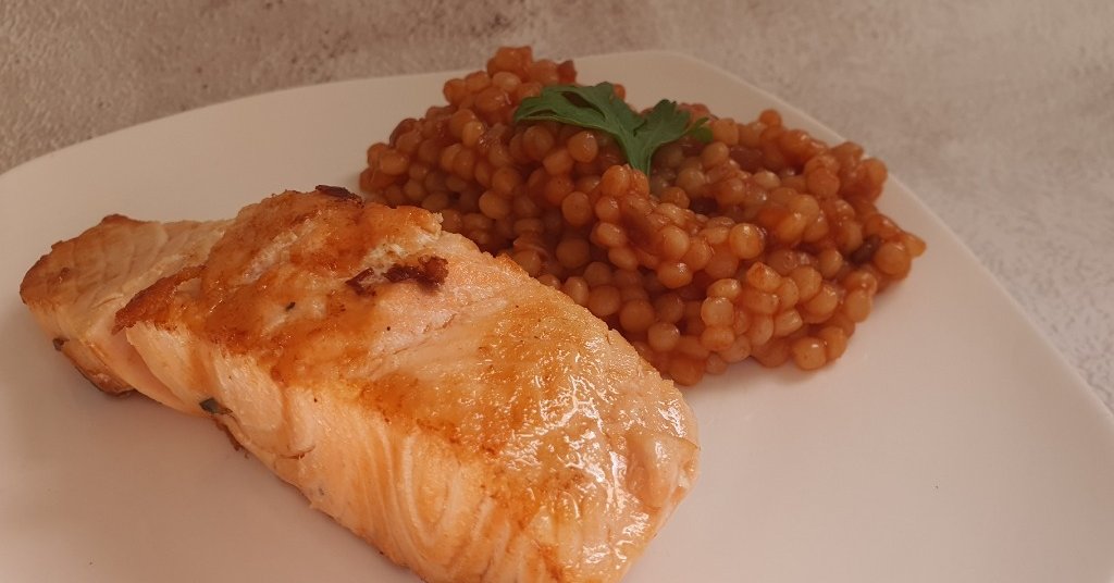 סלמון צרוב במחבת