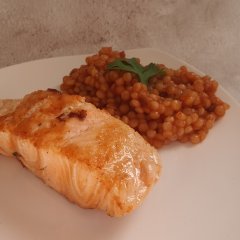 סלמון צרוב במחבת