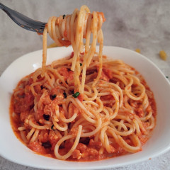 פסטה ברוטב ורוד (רוזה)