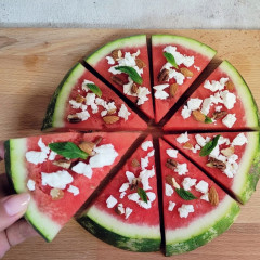 צורה מושלמת להגיש אבטיח