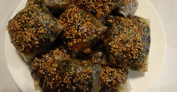 בורקס פטריות ותרד מדפי אורז