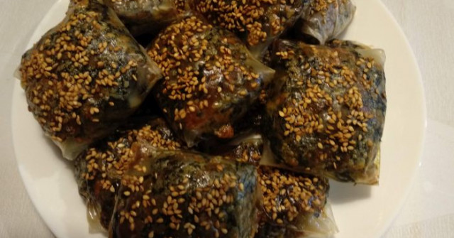 בורקס פטריות ותרד מדפי אורז