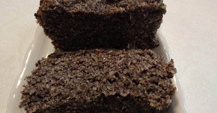 עוגת פרג טבעונית ללא גלוטן